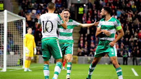dubet n.v|Larne to host Shamrock Rovers in Conference League .